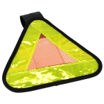 Reflective Keychain - Reflective Yield Symbol to Bikes